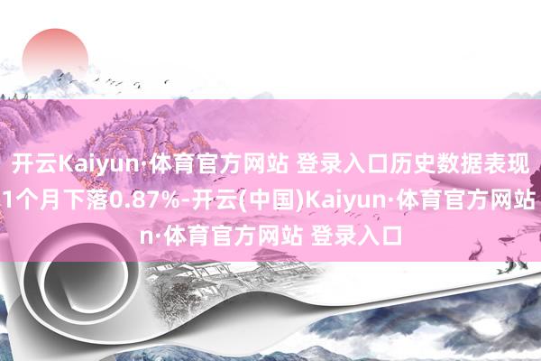 开云Kaiyun·体育官方网站 登录入口历史数据表现该基金近1个月下落0.87%-开云(中国)Kaiyun·体育官方网站 登录入口